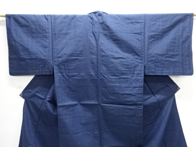  アンティーク　手織り紬単衣男物着物